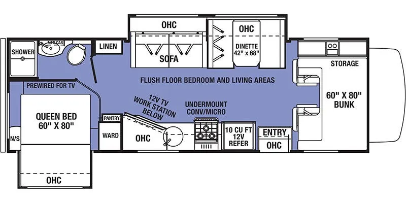 Forest River Forester 2551DS LE floor plan