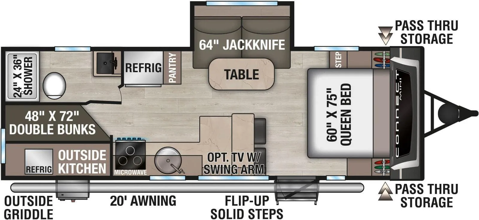 K-Z Connect Mini CM231BH floor plan