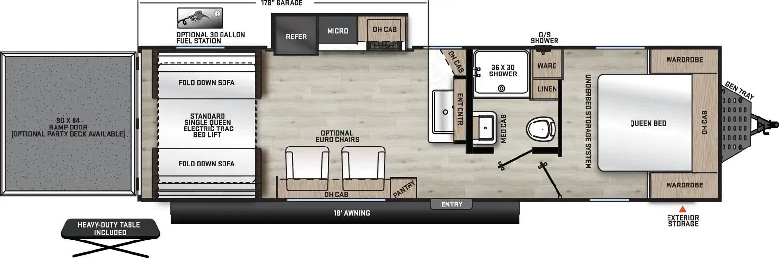 2026 Coachmen Catalina Trail Blazer 28THS - Floor plan