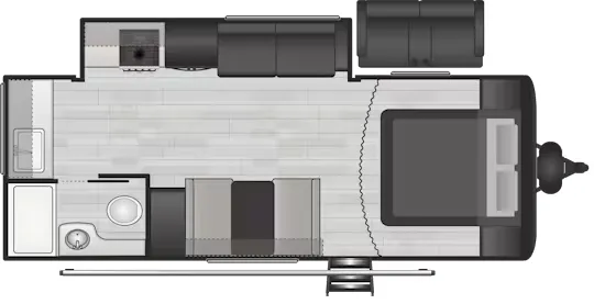 2023 Keystone Hideout 22MLSWE floor plan