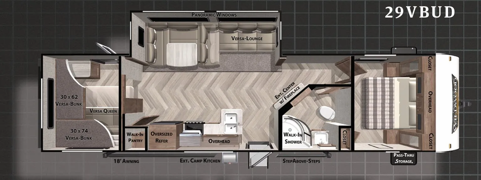Forest River Wildwood 29VBUD floor plan
