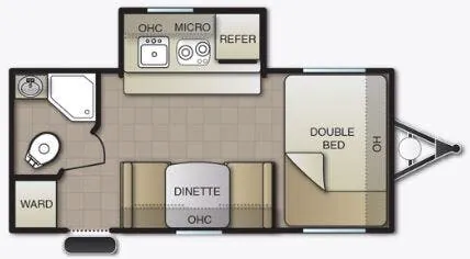 Pacific Coachworks Econ 17RB floor plan
