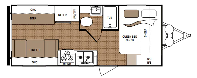 Dutchmen Aspen Trail 1930RDWE floor plan