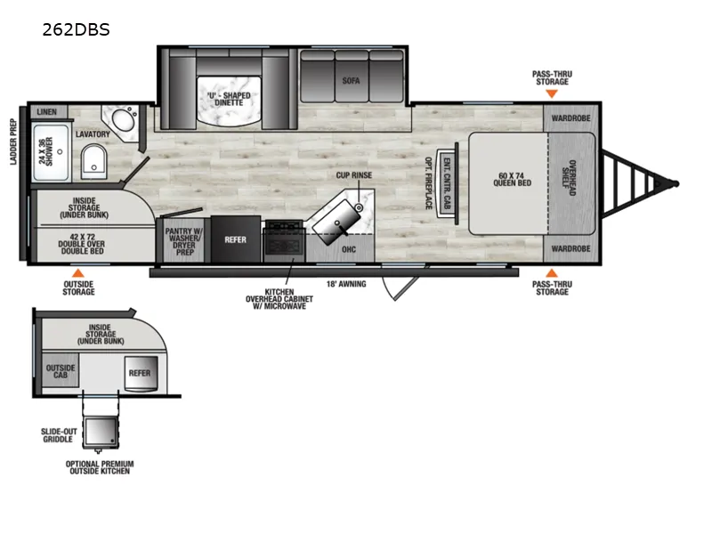 2026 Coachmen Clipper 6K Series 262DBS - Floor plan