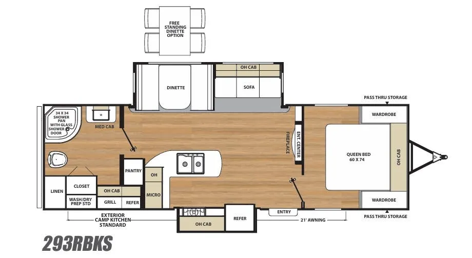 Coachmen Catalina Legacy Edition 293RBKS floor plan
