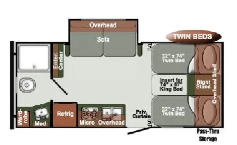 Gulf Stream Matrix SVT 21TBS floor plan