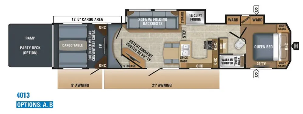 Jayco Seismic 4013 floor plan