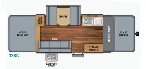 Jayco Jay Sport 12SC floor plan