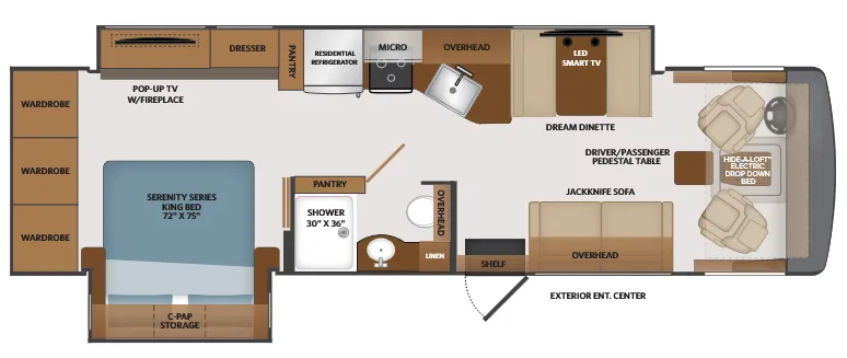 Fleetwood Fortis 32RW floor plan