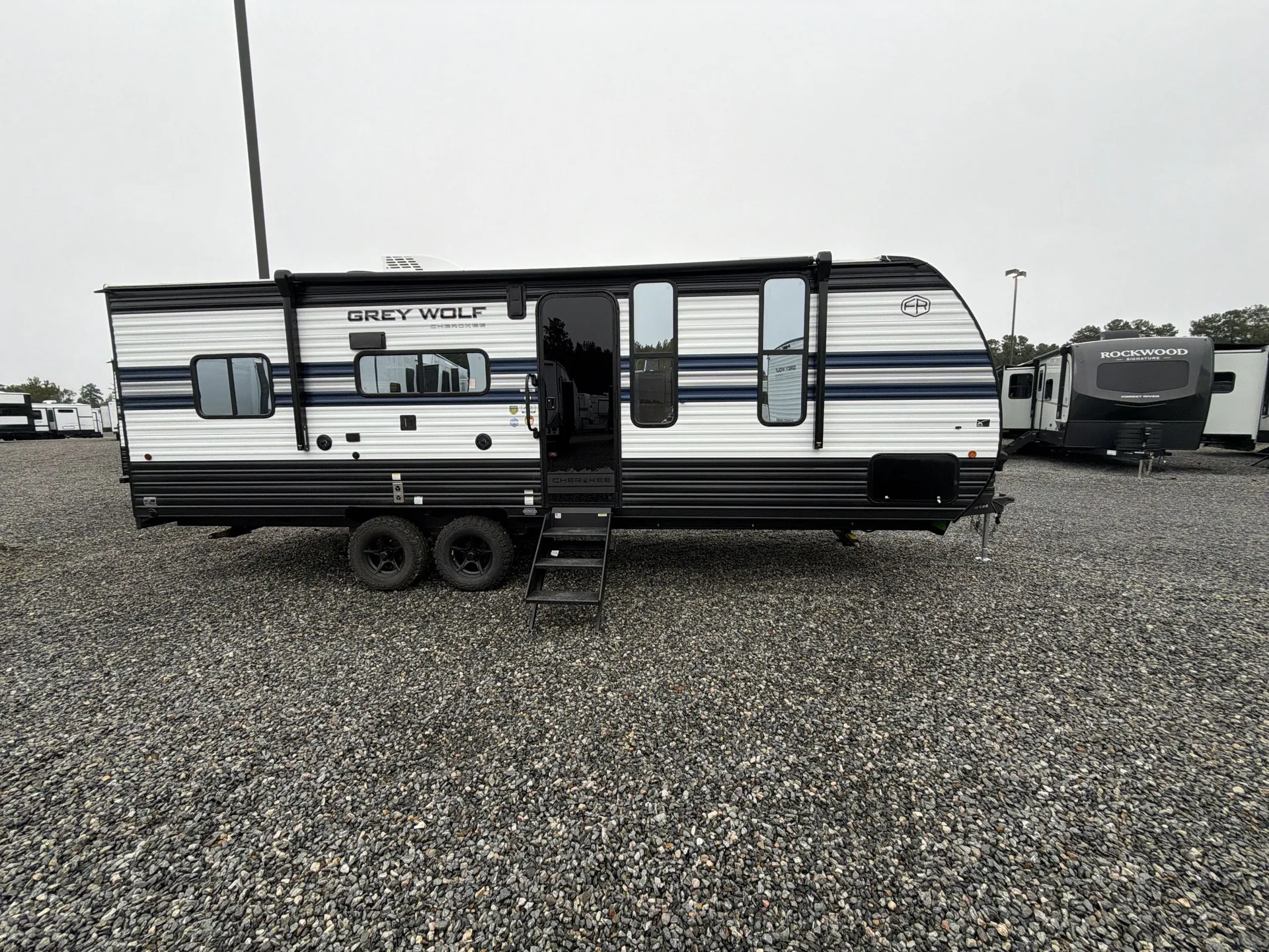 2027 Forest River Cherokee Grey Wolf 22RR — campside