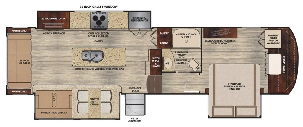 2019 Vanleigh Vilano 360RL floor plan