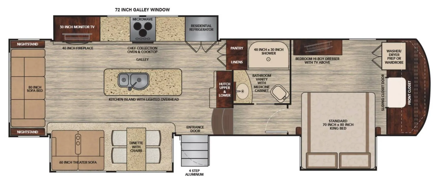 2019 Vanleigh Vilano 360RL - Floor plan