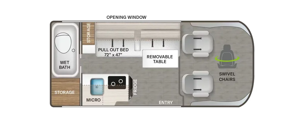 2027 Thor Motor Coach Scope 18M floor plan