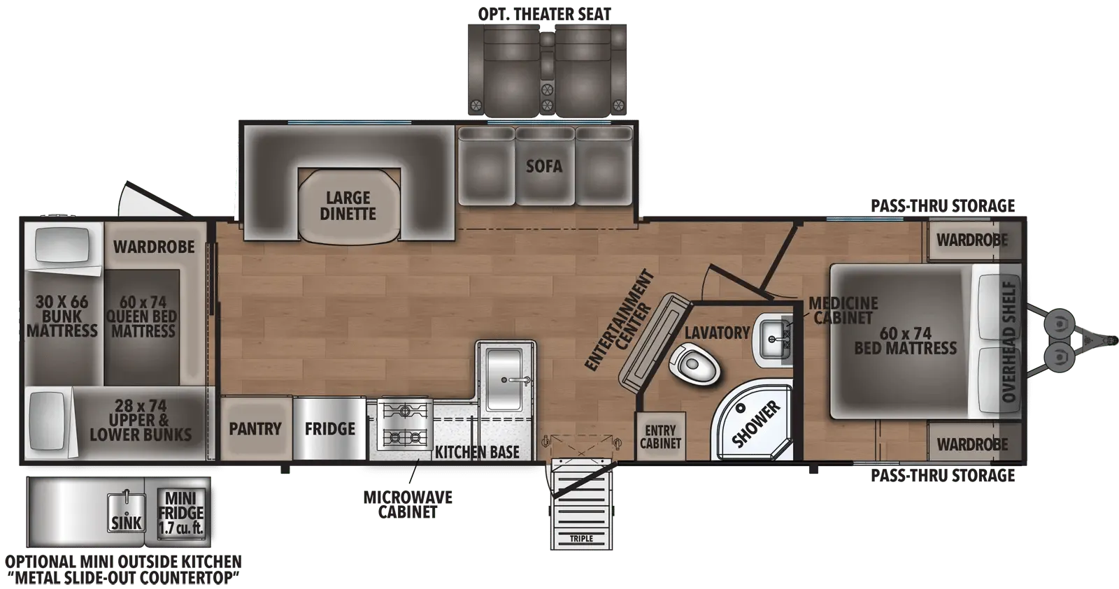 Shasta Shasta 32BH floor plan