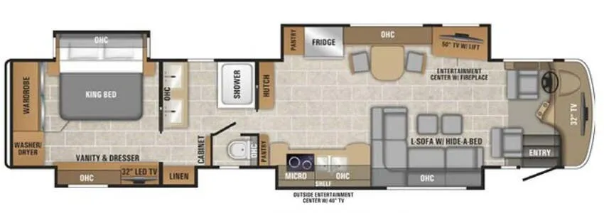 Entegra Coach Cornerstone 45Y floor plan