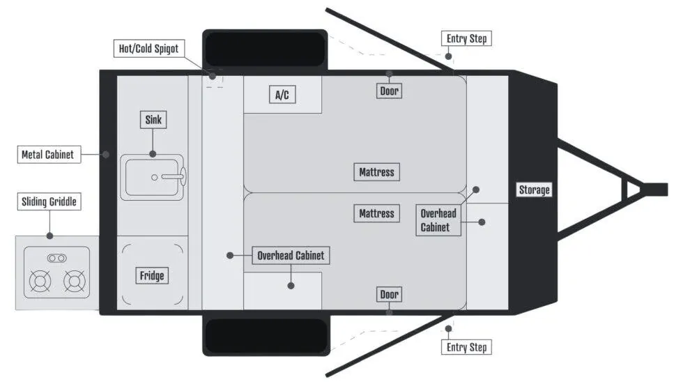 Bontrager Outdoors Drifter 10ROK floor plan