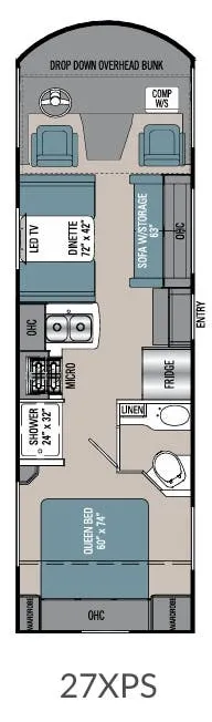 Coachmen Pursuit 27XPS floor plan
