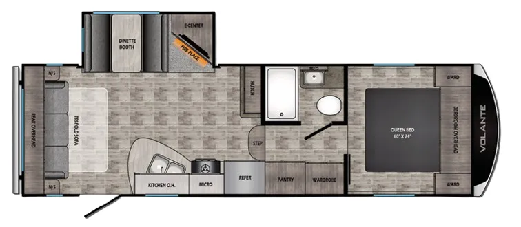 CrossRoads Volante 240RL floor plan