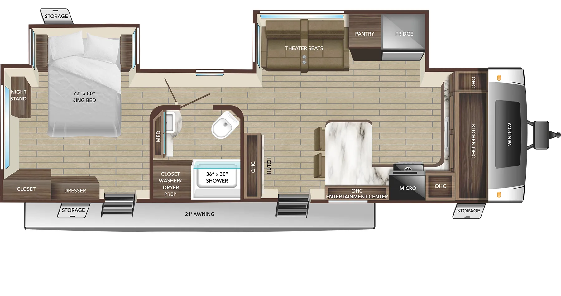 Starcraft GSL 263KBS floor plan