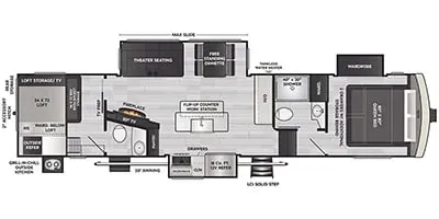 2023 Keystone Arcadia 3570LT - Floor plan