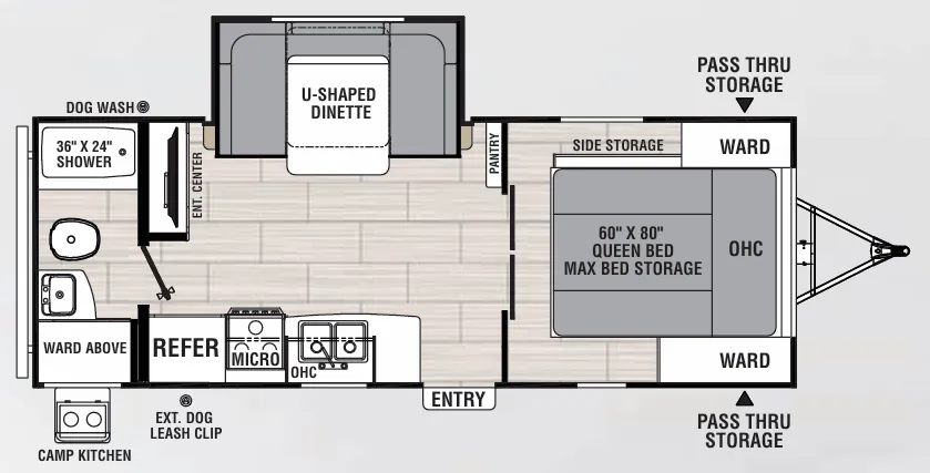 Coachmen Spirit XTR 2145RBX floor plan
