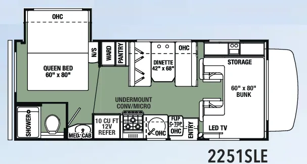 Forest River Forester LE 2251SLE floor plan