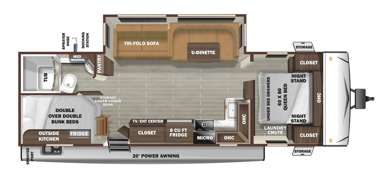 Starcraft Super Lite 281BH floor plan