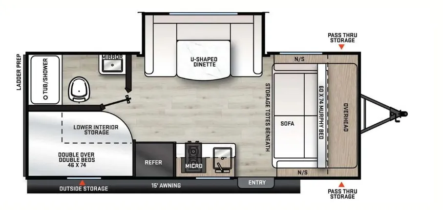 Coachmen Catalina Summit Series 7 7 184BHS floor plan