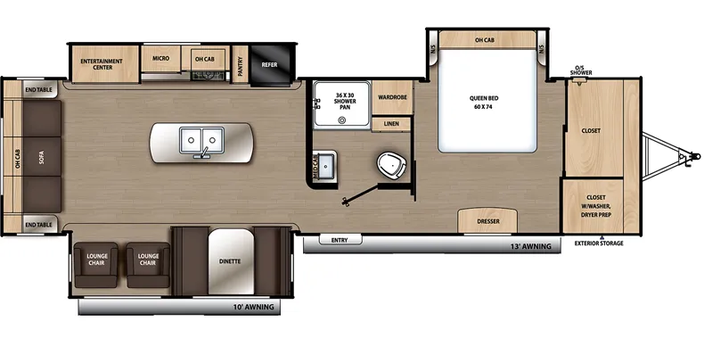 Forest River Aurora 32RLTS floor plan