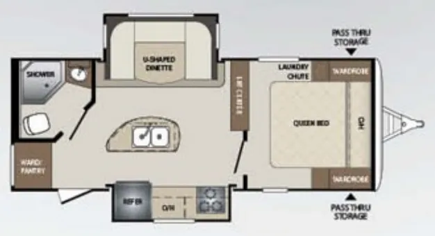 Keystone Bullet 220RBIWE floor plan