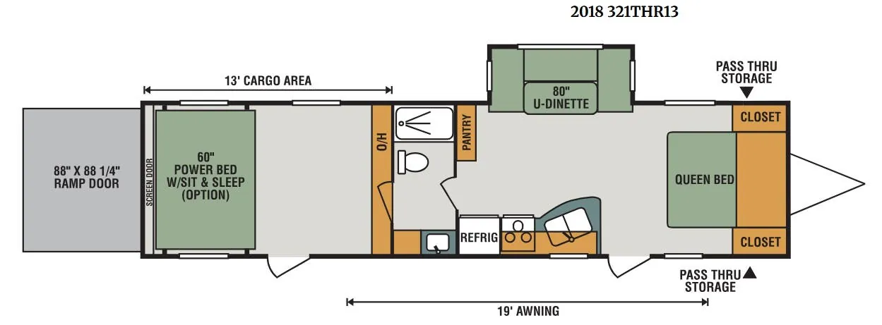 K-Z Sportster 321THR13 floor plan