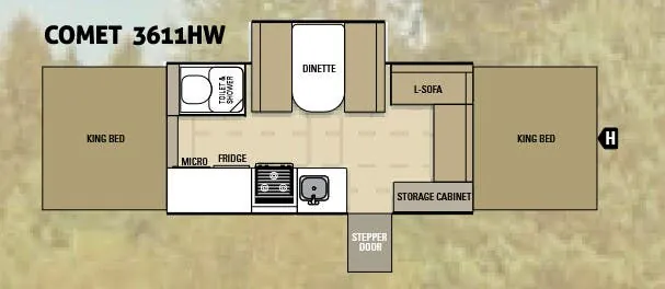 Starcraft Comet 3611HW floor plan