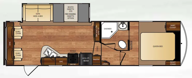 Forest River Wildcat 27RL floor plan