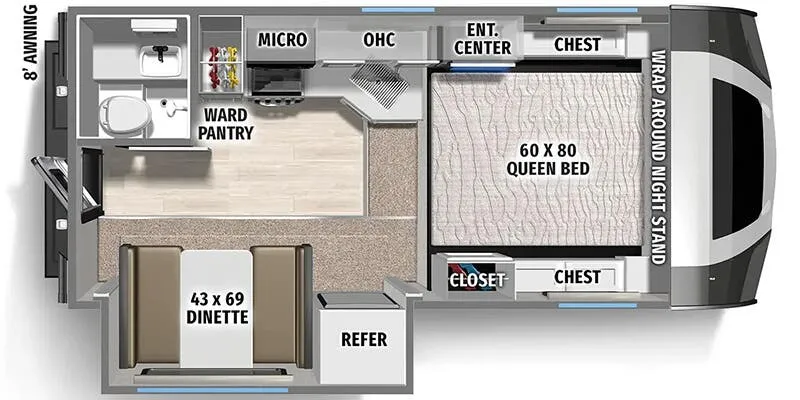 Palomino Backpack HS-2910 floor plan