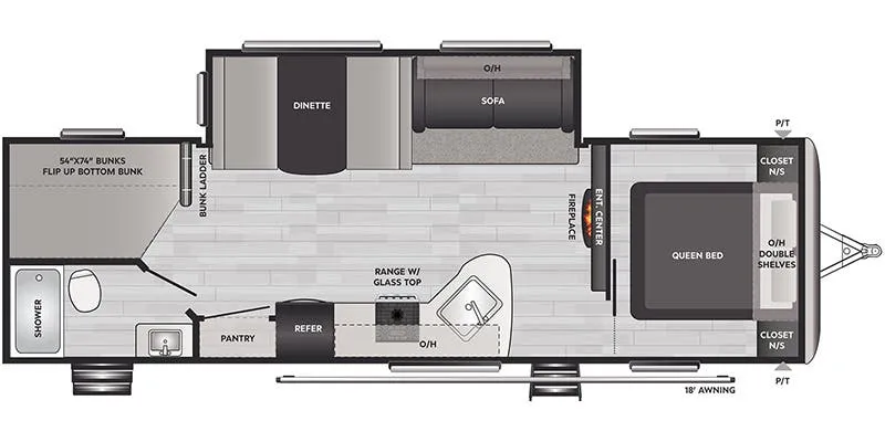 2022 Keystone Springdale 282BH - Floor plan