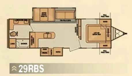 Cruiser RV Enterra 29RBS floor plan