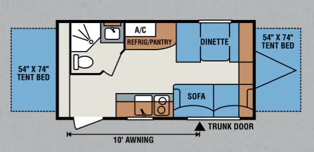 K-Z Spree Escape E18RBT floor plan