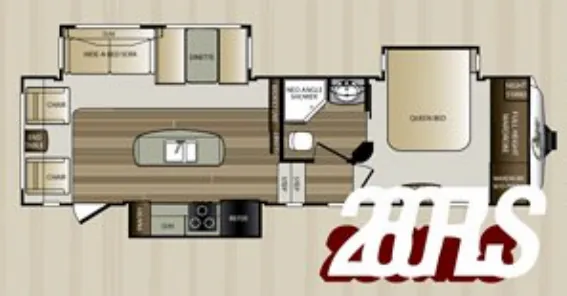 Keystone Cougar 280RLS floor plan