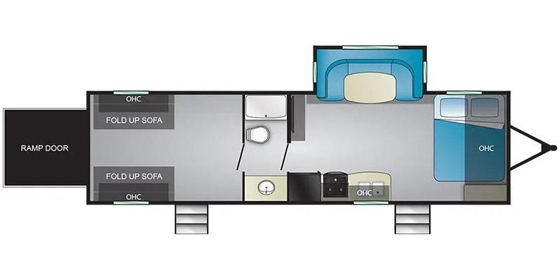 2019 Heartland Pioneer RG28 - Floor plan
