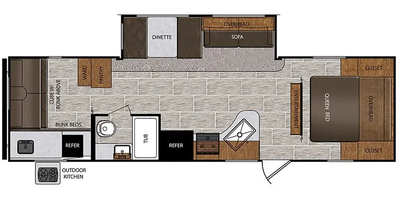 2014 Prime Time Avenger 29RBS - Floor plan