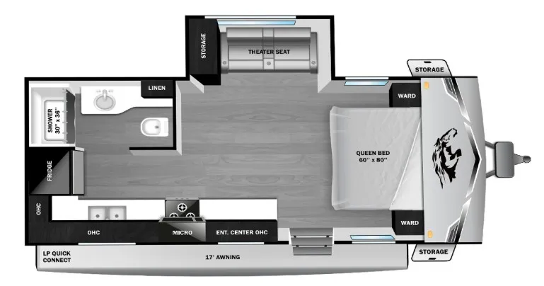 2026 Open Range Open Range Colt 21RBS floor plan