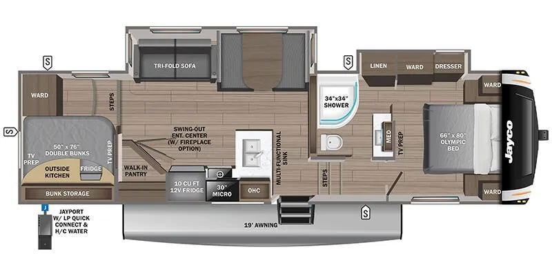 2025 Jayco Eagle HT 29CBD - Floor plan
