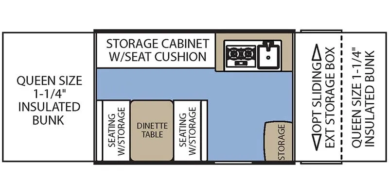 Coachmen Clipper V-Trec V1 floor plan