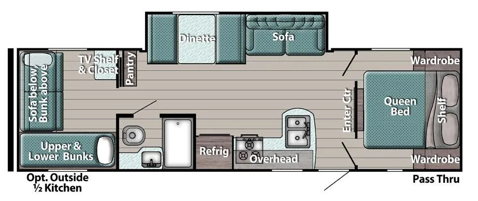 Gulf Stream Innsbruck Lite Ultra-Lite 274QB floor plan