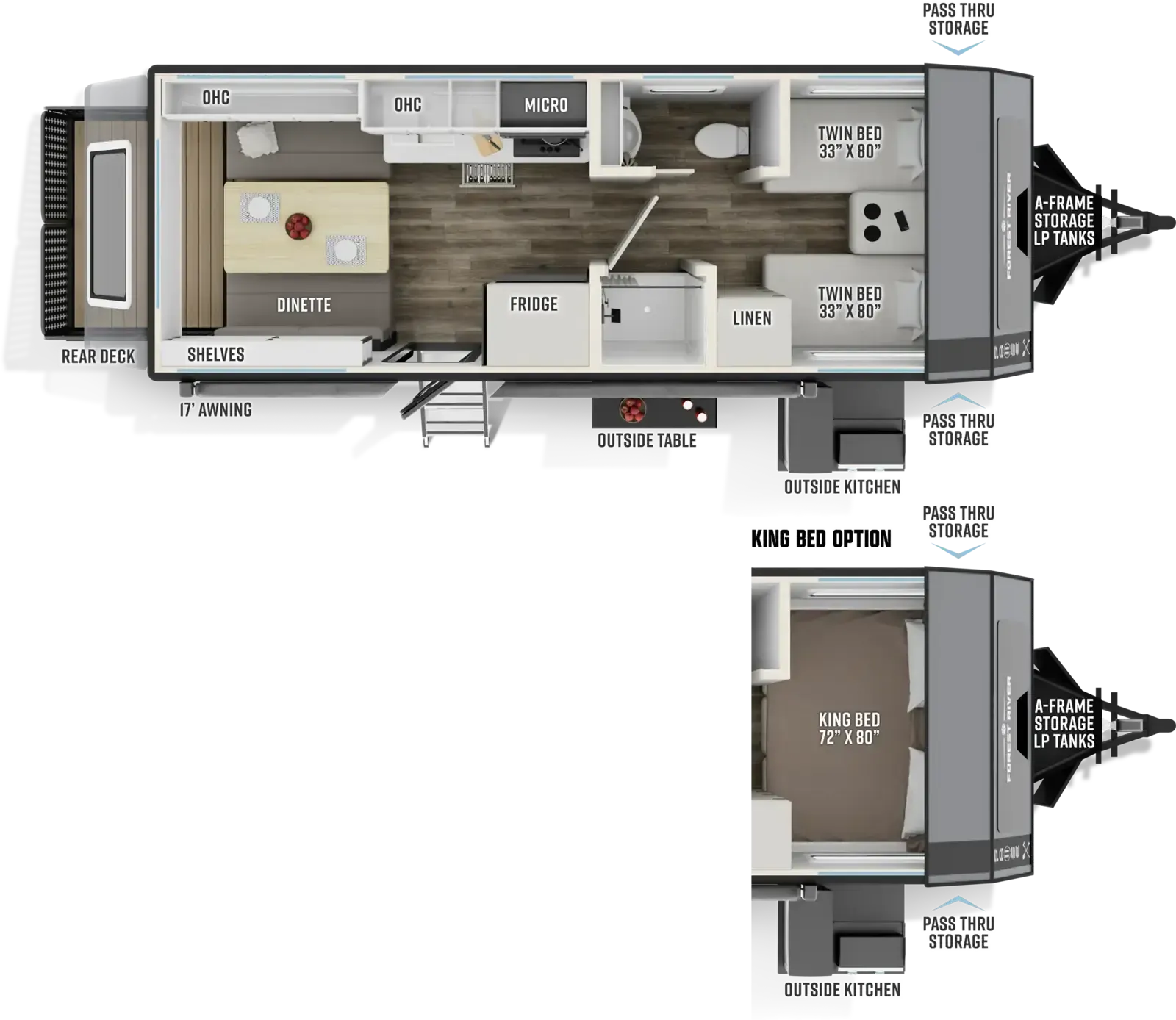 Palomino Pause X 22.4KING floor plan