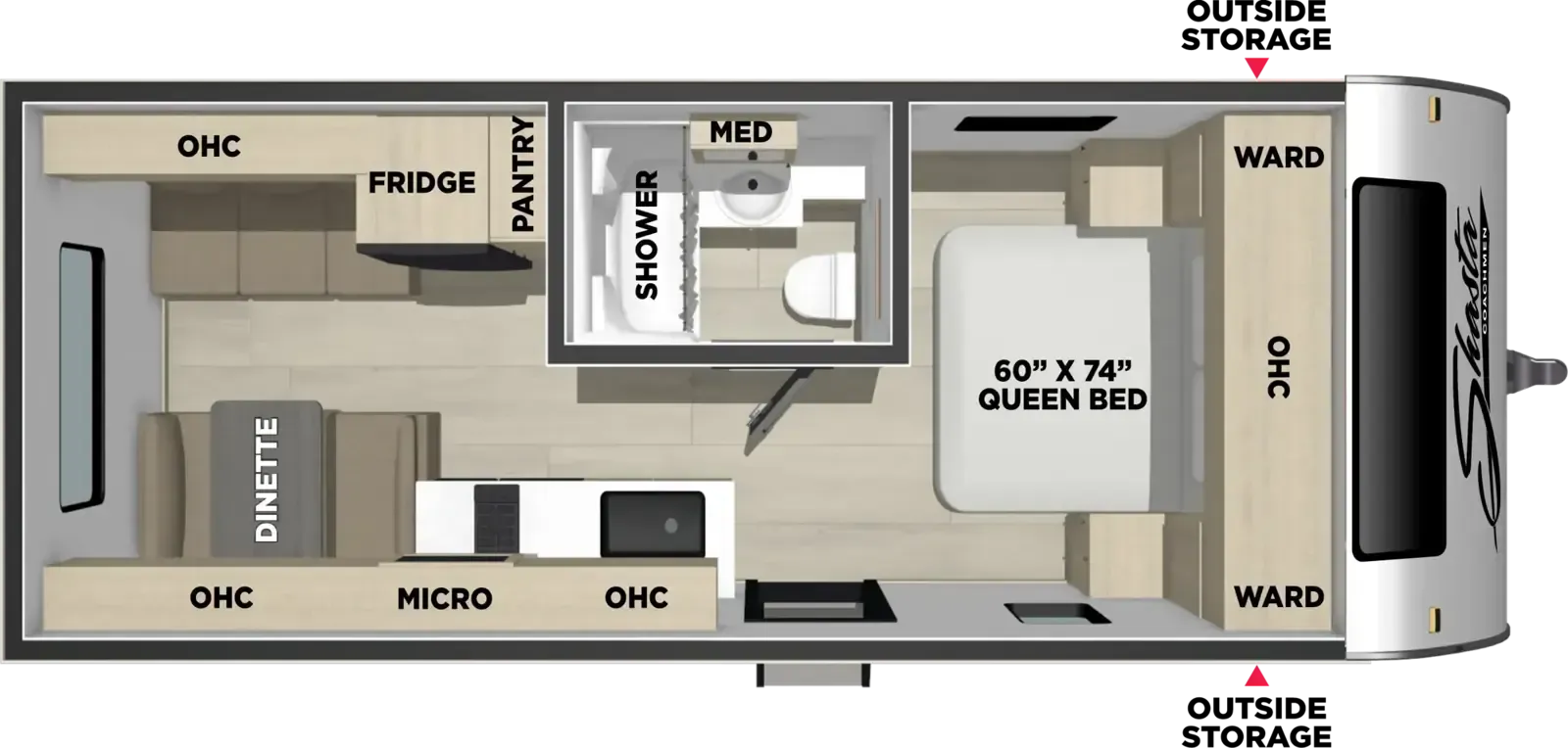 Shasta I-5 5 521CK floor plan