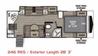 Coachmen Freedom Express Ultra Lite 246RKS floor plan