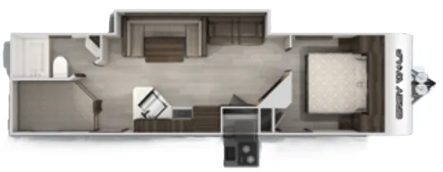 Forest River Cherokee Grey Wolf 27DBH floor plan