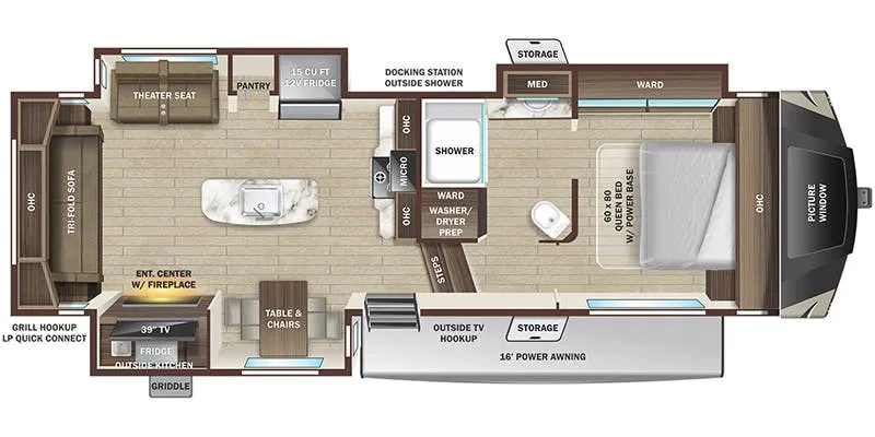 Highland Ridge Mesa Ridge XLT 264RLS floor plan