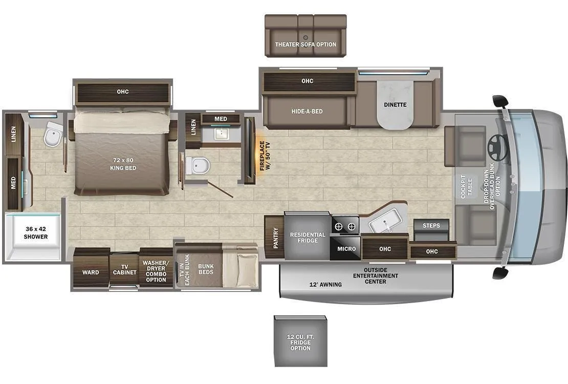 Entegra Coach Emblem 36T floor plan